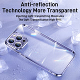 Luxury Clear Full Lens Protective Case for iPhone 14 13 12 series
