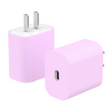18W 20W Charger Simple Solid Color Silicone Protector Case For iPhone