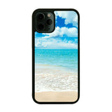 2021 Blue Sea Featured Silicone PC+TPU Phone Case For iPhone 12 11 X Series