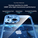 Luxury Transparent Plating Shockproof Case for iPhone 13 12 11 Pro Max