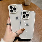 Shockproof Bumper Acrylic Silicone Clear Case For iPhone 13 12 11 Series