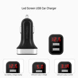 5V USB Car-Charger with LED Screen