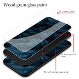 Ultra thin Tempered Glass Pattern Waterproof Case For Samsung Galaxy S20