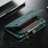 Detachable 2 in 1 Zipper Credit Card Leather Case For iPhone 12 11 Series