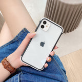 Shockproof Candy Color Clear Silicone Cover for iPhone 11 Lens Protection Cases