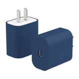 18W 20W Charger Simple Solid Color Silicone Protector Case For iPhone