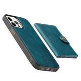 2 In 1 Magnetic Wallet Luxury Leather Phone Case for IPhone 13 12 11 Series