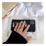 2021 New Trendy Metal Square Buckle Phone Case for iPhone 12 11 Series