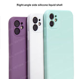 100WD Square Liquid Silicone Full Protector Case For iPhone 12 & 11 Pro Max