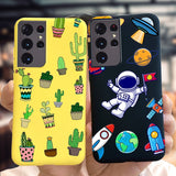 Colorful 3D Cute Cartoon Shockproof Case For Samsung Galaxy S21 Series
