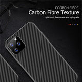 Luxury Soft Non slip Carbon Fiber Heavy Duty Protection Case For iPhone 11 Series