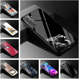 Glass Hard Back Cover Case For Samsung S21 Ultra Plus 5G