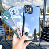 Luxury Shockproof Clear Silicone Cover Camera Protection Case For iPhone 11 Series