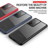 Transparent Shockproof Back Cover Fashion Case for Samsung S21 S20 Note 20 Series