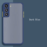 Silicone Matte Translucent Shockproof Bumper Case For Samsung S22 S21 S20 Plus Ultra