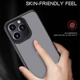 Carbon Fiber Border Matte Transparent Shockproof Case for iPhone 13 12 series