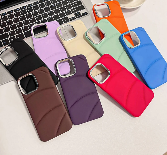 Liquid Silicon Down Jacket The Puffer Case For iPhone 15 14 13 series