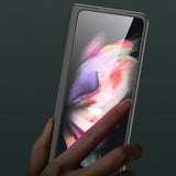 Ultra Slim Shockproof Camera Lens Protector Stainless Steel Phone Case For Samsung Galaxy Z Fold 3