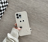 Funny Eyes White Soft Case For iPhone 13 12 series