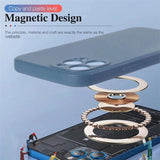 Magsafe Magnetic Luxury Liquid Silicone Case with Card Holder for iPhone 13 12 Pro Max