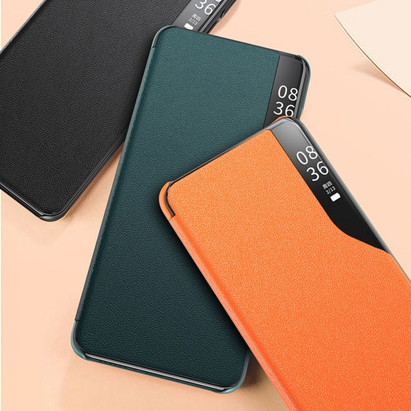 Magnetic Smart View Window Flip PU Leather Case for Xiaomi 10 Series
