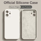 Original Official Full Protection Silicone Case for iPhone 13 12 Series