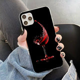 Coffee Wine Cup Printed Ultra-thin Soft Silicone Case for iPhone 12 11 Series