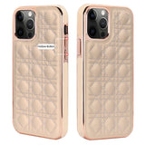 Plated Leather Embroidery Sewing Thread Case For iphone 13 12 11 Series