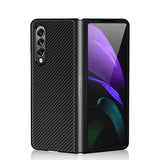 Carbon Fiber Texture Shockproof Protective Case for Samsung Galaxy Z Fold 3 Fold 2