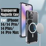 Transparent Magnetic Case for iPhone 14 series