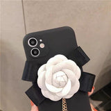Luxury Classic 3D Sancha Flowers Camera Lens Protection Case For iPhone 12 11 Series