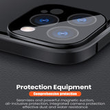 Double Sided Glass Magnetic Metal Phone Case With Camera Lens Protection Magnet Cover| For iPhone 13 12 11 Series
