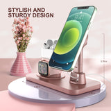 3 in 1 Magnetic Wireless Charger Fast Charging Station For iPhone 12 Apple Watch Airpods