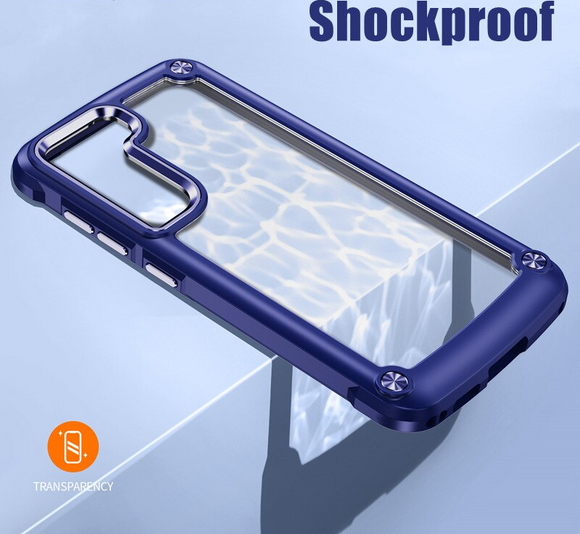 Shockproof Bumper Transparent Hard PC Soft Case For Samsung Galaxy S23 S22 S21 series
