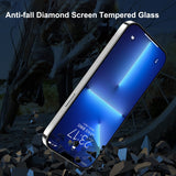 Alloy Metal Frame HD Screen Protector Wooden Back Cover Full Camera Camera Protector Case for iPhone 13 Series