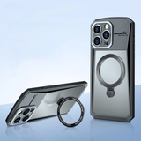 Foldable Magnetic Holder PC+TPU Camera Full Protection Anti-Sratches Case For iPhone 14 13 series