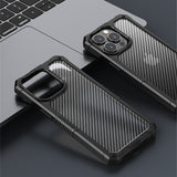 Armor Carbon Fiber Transparent Armor Case for iPhone 13 series