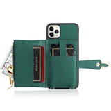 Luxury Rivet PU Leather Crossbody Wallet Case for iPhone 11 Series
