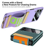 Ultra Thin Case with Wrist Strap for Galaxy Z Flip 3 Z Flip 1