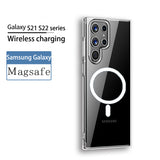 Magsafe Magnetic Acrylic Transparent Shockproof Case for Galaxy S22 Ultra Plus