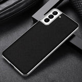 Hard Plating Leather Case For Samsung Galaxy S21 Series