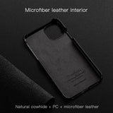 Business Luxury Genuine Leather Case for iPhone 12 11 Series