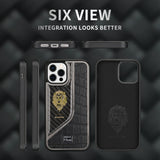 Luxury Leather Pattern Carbon Fiber Pattern Protective Cover for iPhone 13 12 11 series