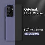 Liquid Silicone Soft TPU Ultra thin Cover For Galaxy S21 Ultra Plus