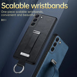 Luxury Leather Metal Ring Case for Samsung Galaxy S22 series