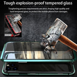 Tempered Glass Full Cover Magnetic Protective Flip Phone Case For iPhone 12 Series