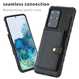 Luxury Leather Mulit Card Holder Soft Silicone PU Leather Protective Case For Samsung Galaxy S20 Series