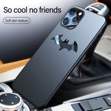 Ultra thin Metal Batman Matte PC Magnetic Protection Phone Case For iPhone 12 Series