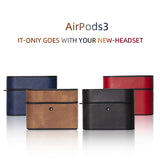 PU Delicate Leather Earphone Charging Cases Headphone Accessories For AirPods 3