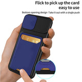 Slide Camera Protection Card Bag Shockproof Case For iPhone 13 12 11 Pro Max